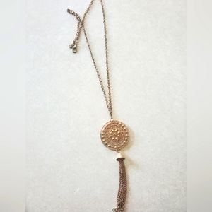 Gold Necklace w/ Tassel